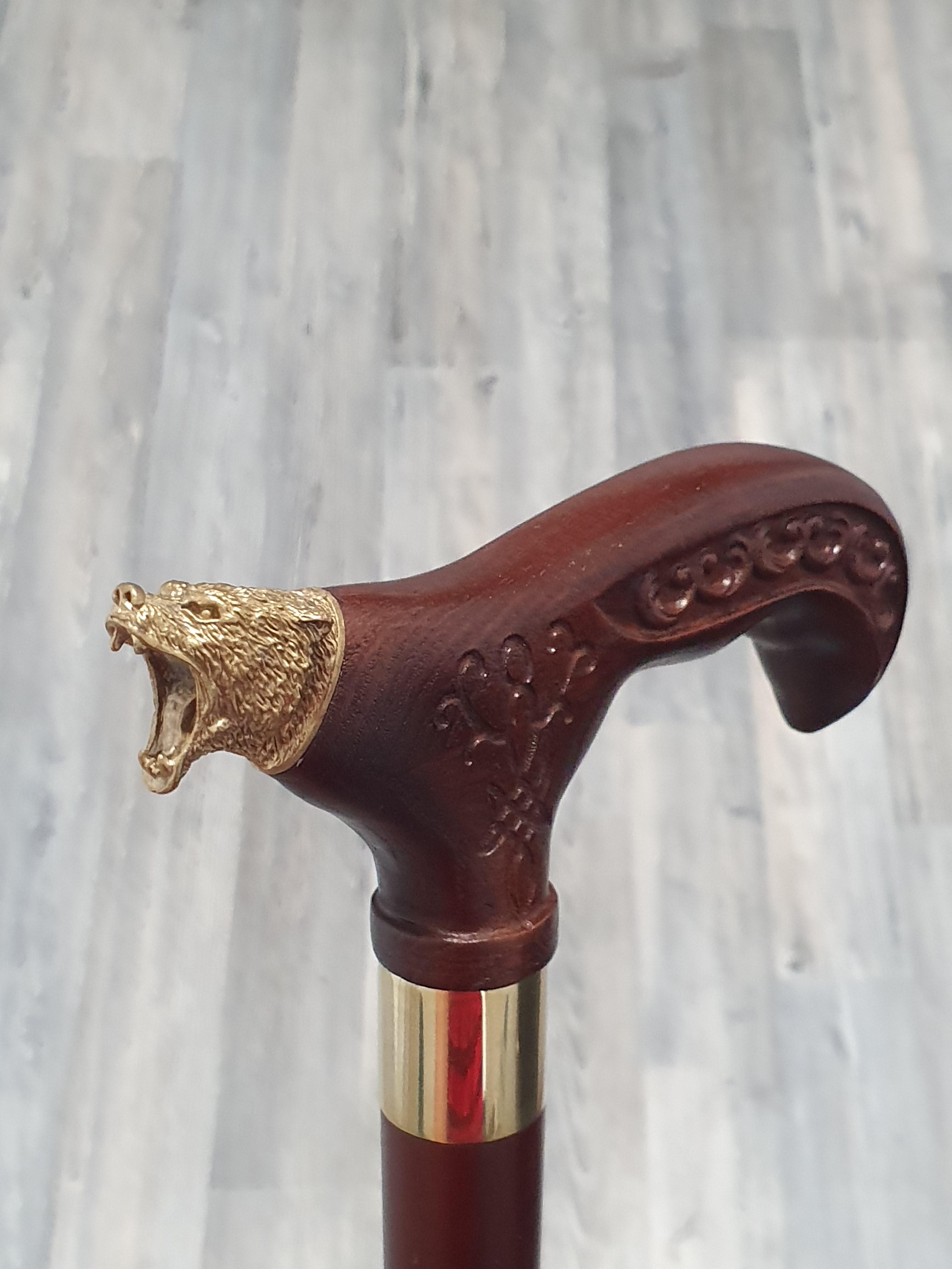 Тростина для ходьби Ведмідь ручна робота (1217) - фото 2