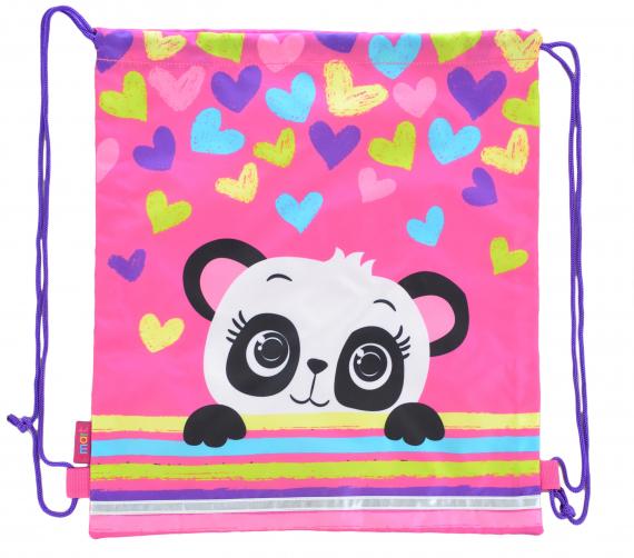 Сумка для обуви 1 вересня Panda 40х35 см (555240)