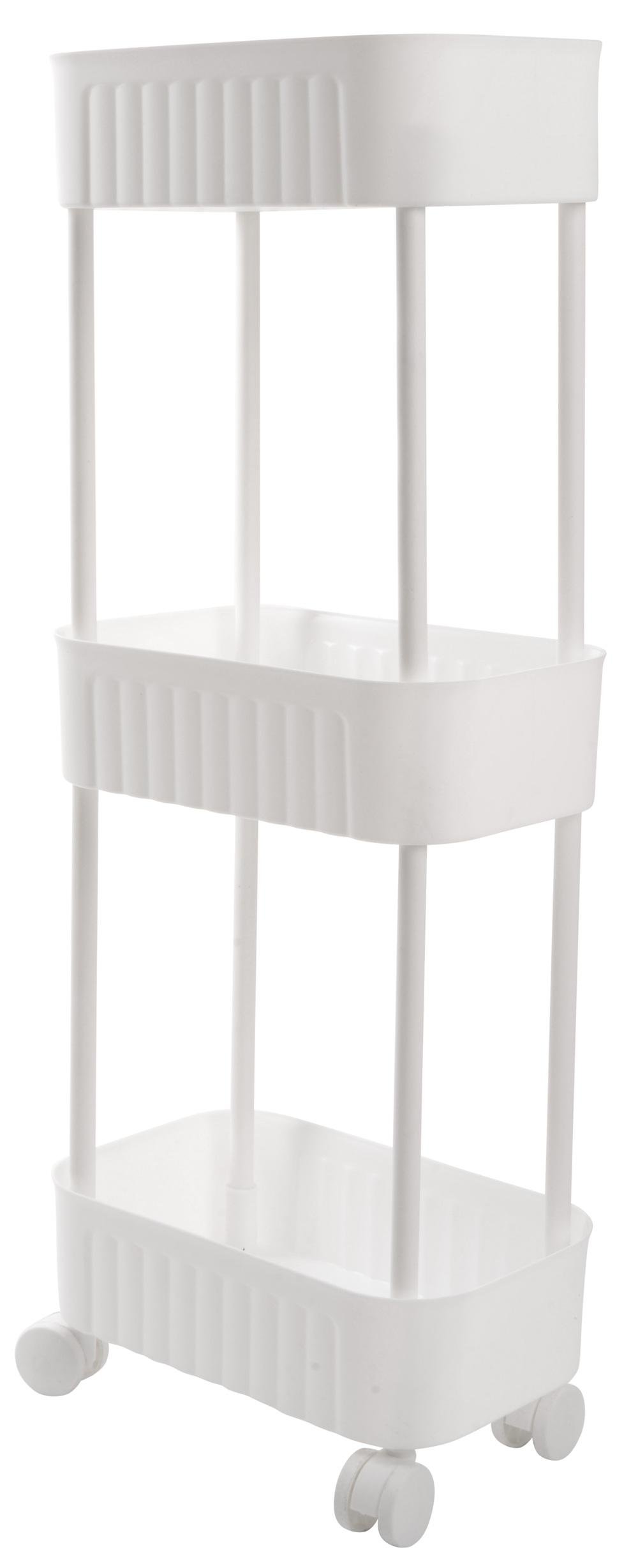 Этажерка Violet House 6020 Honeycomb 3 полки 17х27х73 см White (31929338)