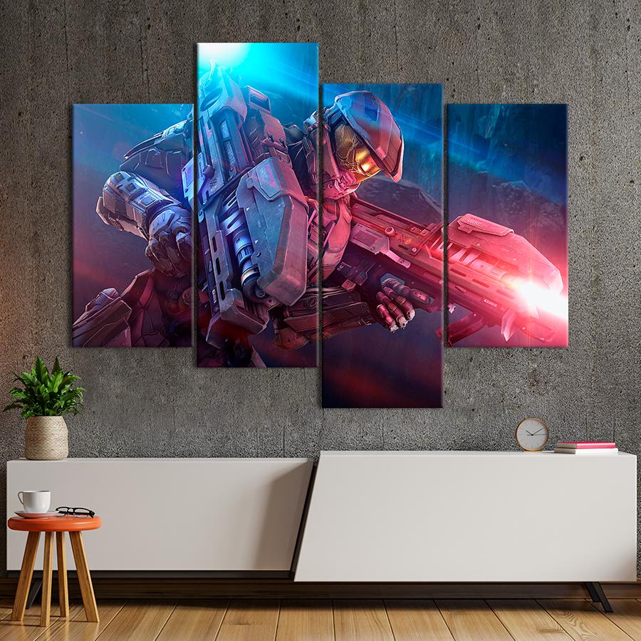 Настенний декор Пратагонист игры Halo Мистер Чиф 149x106 см (A181-4)