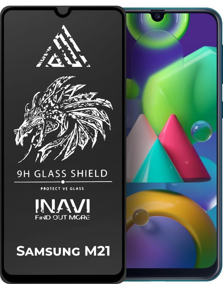 Стекло защитное Inavi Samsung Galaxy M21 M215 Full Glue (31236)