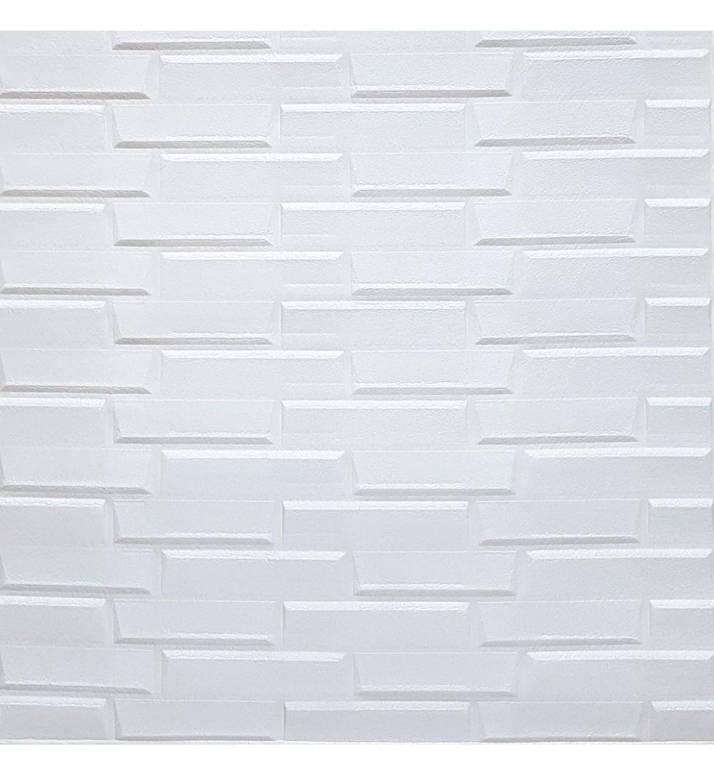 3D-панель декоративная самоклеящаяся кладка в рулоне 3080x700x5 мм Белый (HP-OB01-5 рулон)