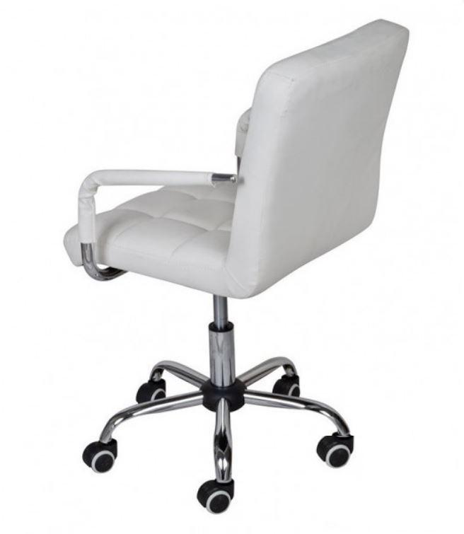 Крісло Group SDM Артур Ко хром/еко-шкіра Білий (6620453) - фото 2