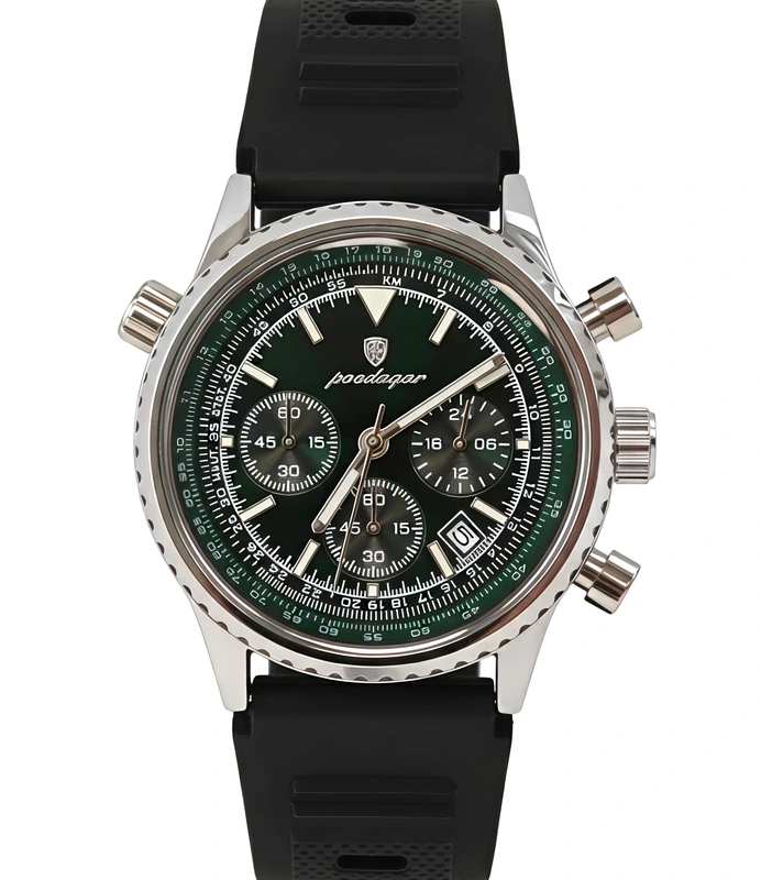 Годинник чоловічий Poedagar Avalon Rubber 2 ремінці Black (29093)
