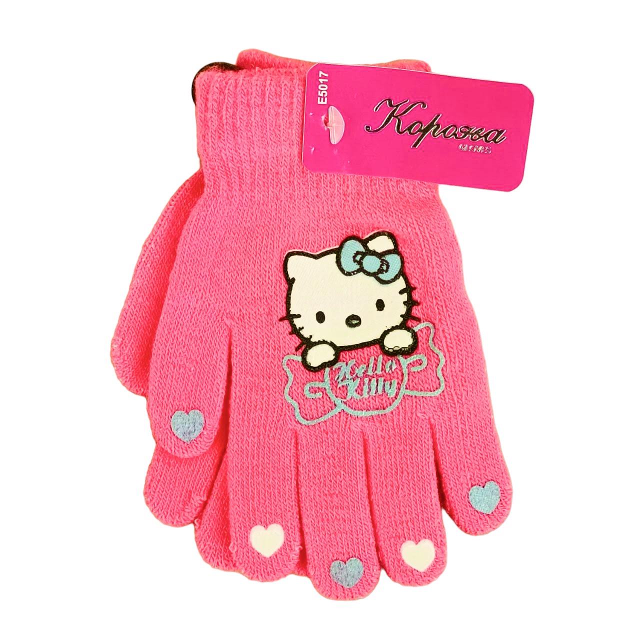 Перчатки детские с начесом Hello Kitty 3-5 года (46930)