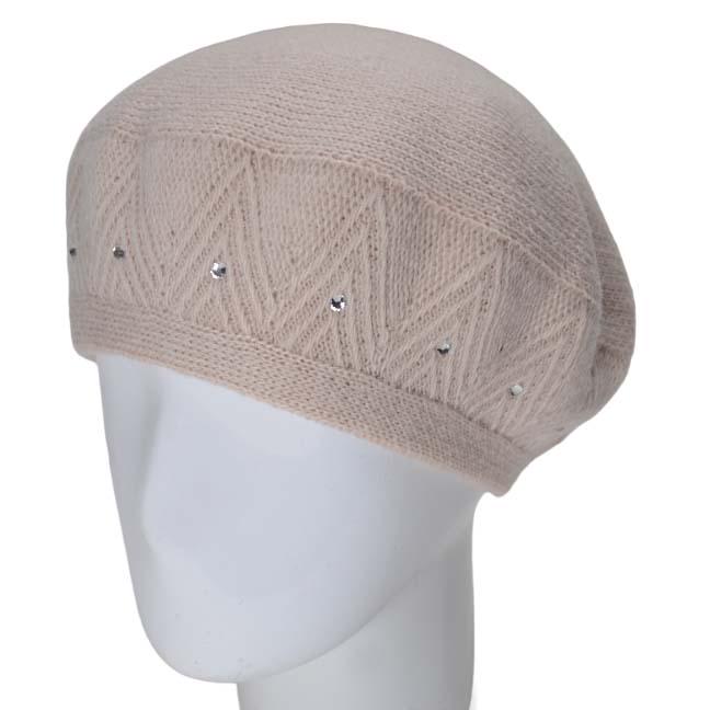 Берет женский Lirus Лайза двойной полушерстяной Лен (118923)