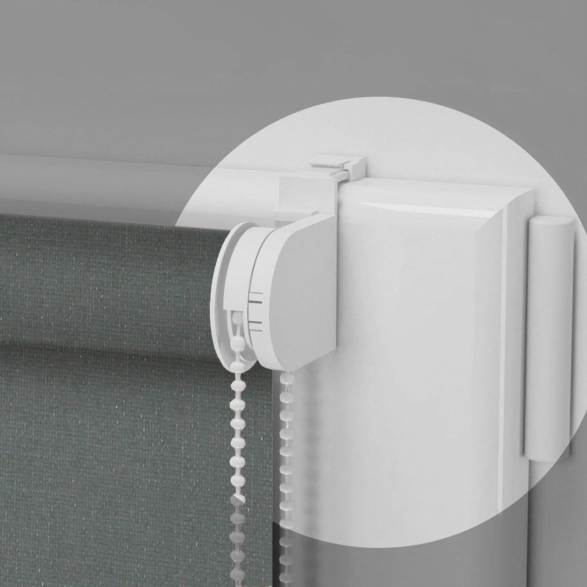 Ролета тканевая Decolux 50х200 см Camila Germany Темно-серый - фото 2