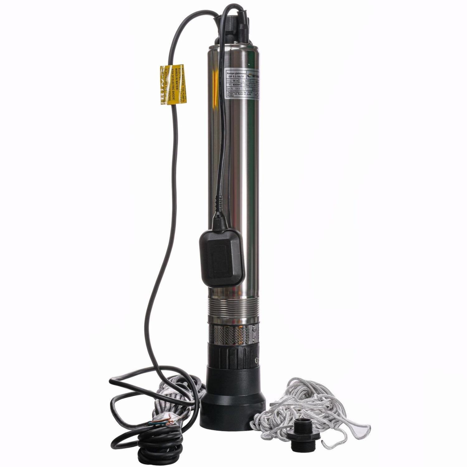 Насос скважинный центробежный многоступенчатый Optima OP 5.1-56/7F 000017447 800 Вт (106057)
