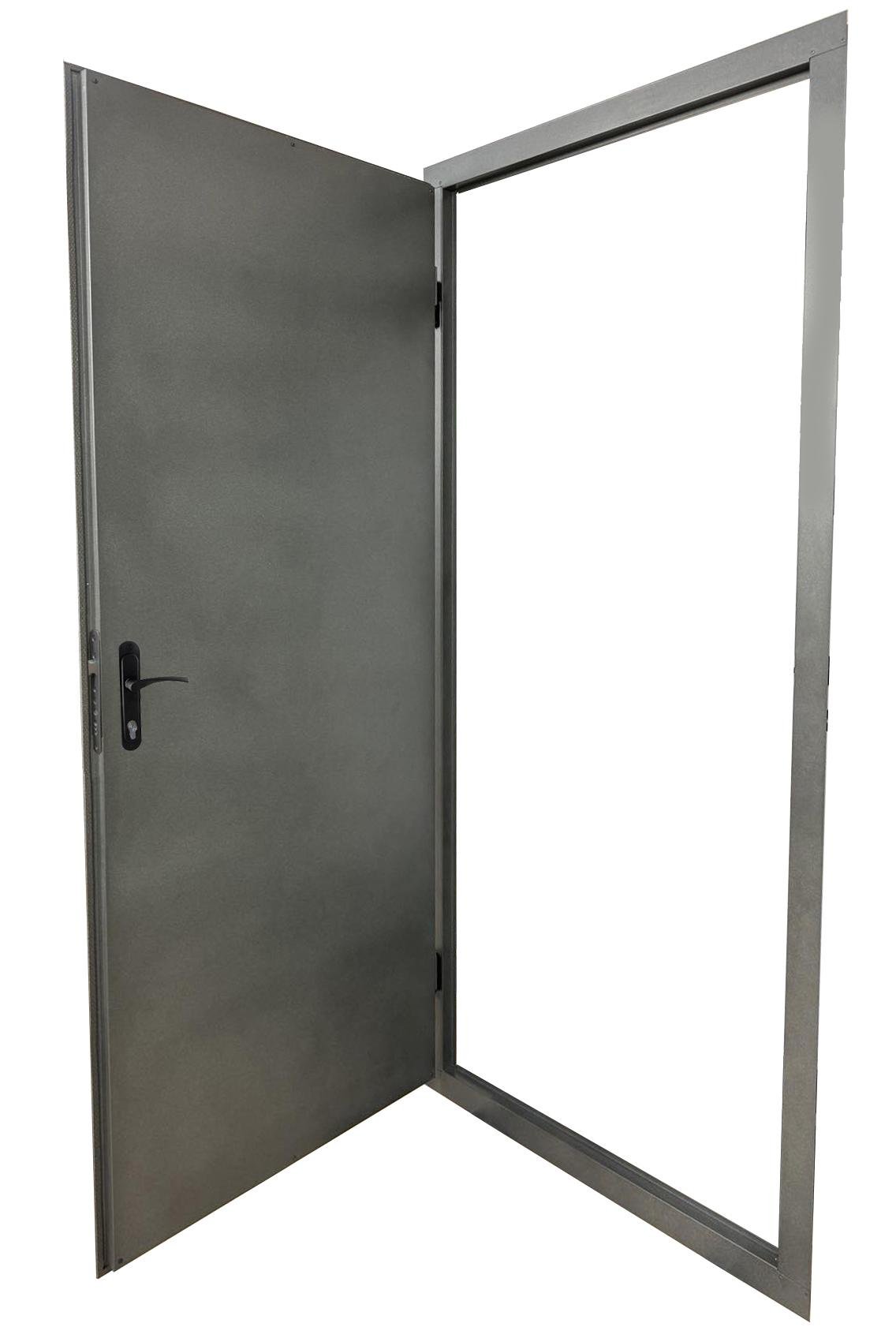 Дверь входная MSM Торнадо утепленная левая металл с двух сторон 0,6 мм порошковая краска 2020х960 мм Серый (95557-04) - фото 2