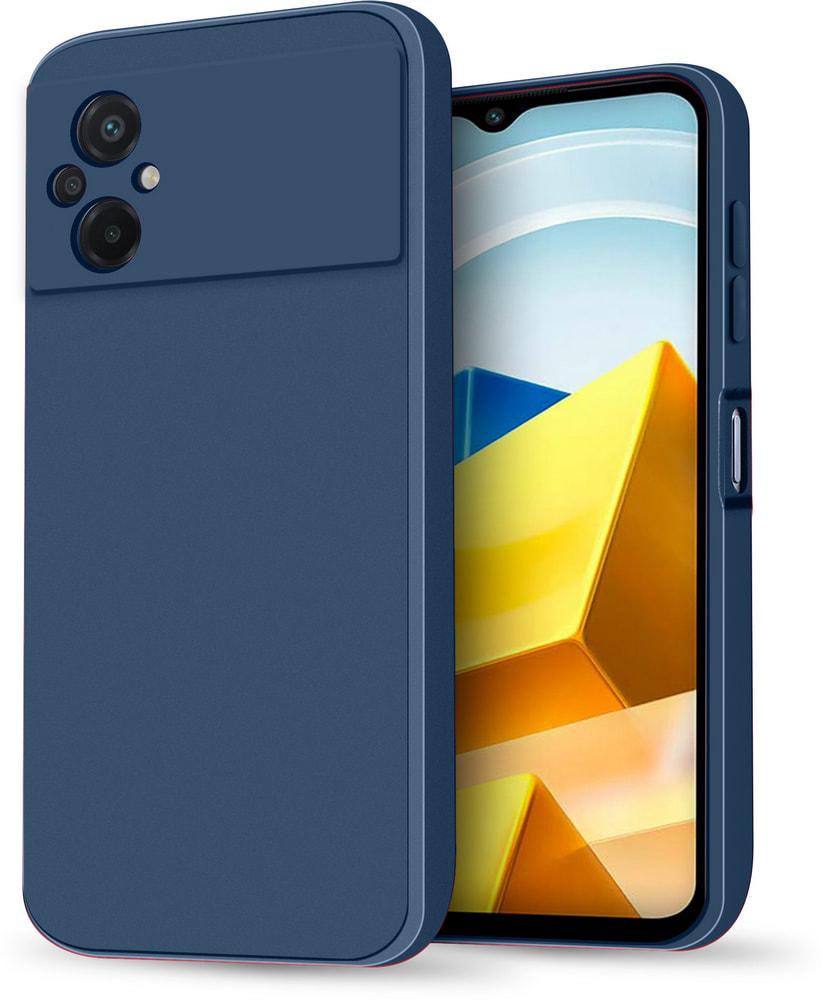 Силиконовый чехол HardCorner Xiaomi Poco M5 (с микрофиброй) Blue (34829-28)
