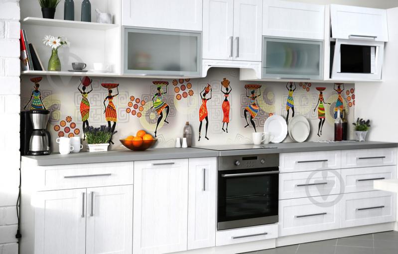 Скинали на кухню Zatarga «Африканские девушки» 600х2500 мм виниловая 3Д наклейка кухонный фартук самоклеящаяся Скинали на кухню Zatarga «Африканские девушки» 600х2500 мм виниловая 3Д наклейка кухонный фартук самоклеящаяся