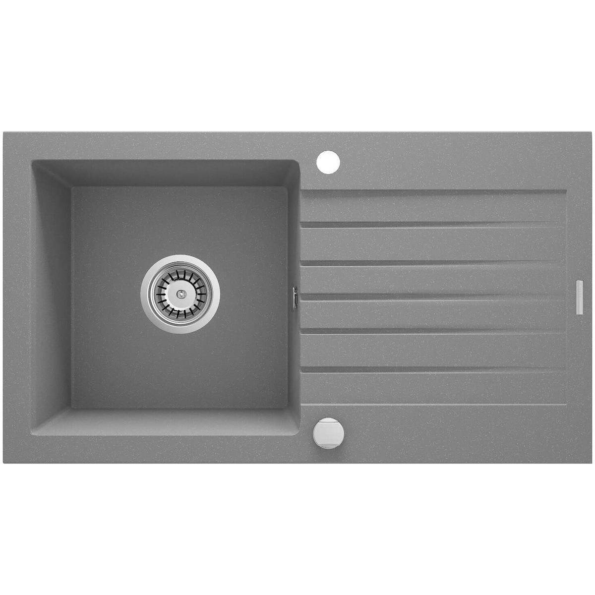 Мойка кухонная Deante ZQZ_S113 гранитная прямоугольная 760x440 мм Серый (25965231)