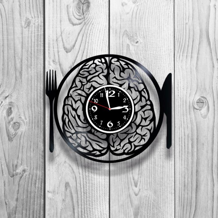 Часы настенные Лофт-ретро 0257 из виниловой пластинки