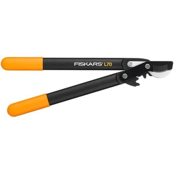 Сучкорез плоскостной малый Fiskars PowerGear с загнутыми лезвиями S L70 112190 (1002104)