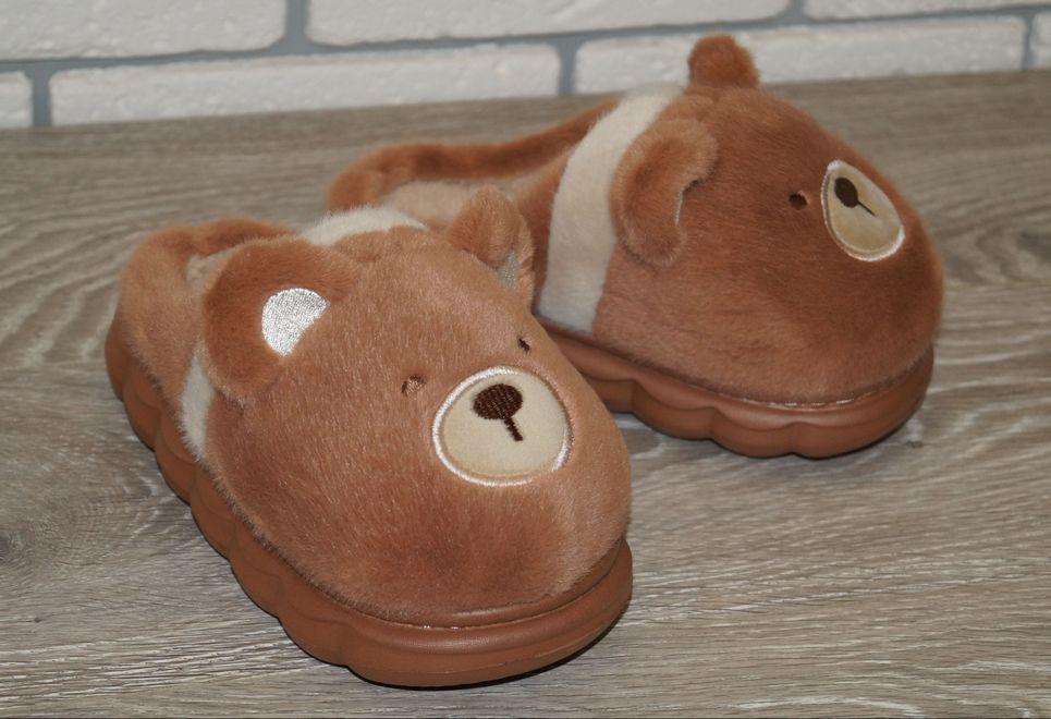 Тапочки комнатные детские меховые DoyoVava р. 30/31 19 см Коричневый (31388-3031) - фото 6