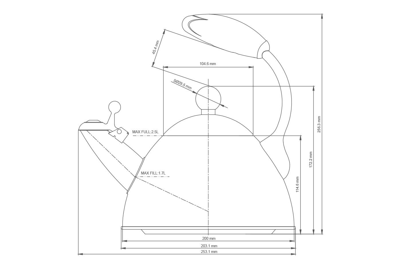 Чайник Vinzer Presto 89017 2,6 л (8263) - фото 2 Чайник Vinzer Presto 89017 2,6 л (8263) - фото 2