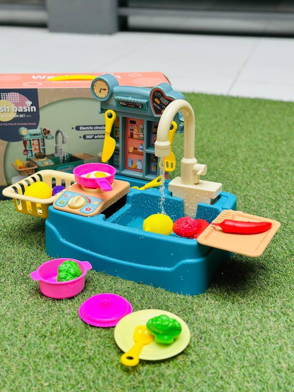 Детский игровой набор Кухня с водой/мойка с краном/посудой/продукты (2682828558) - фото 5 Детский игровой набор Кухня с водой/мойка с краном/посудой/продукты (2682828558) - фото 5