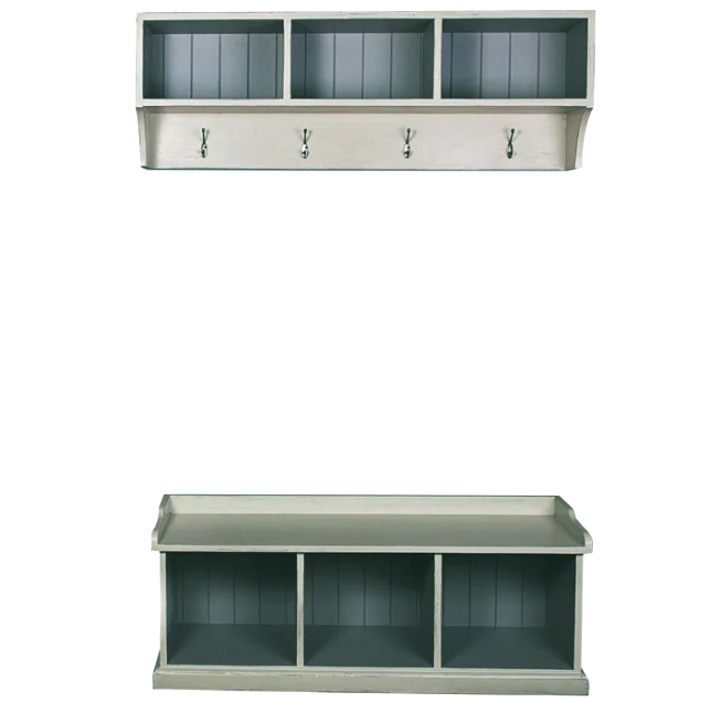 Гарнитур для прихожей из дерева Алахо Маренго (ПИЕ-000419)