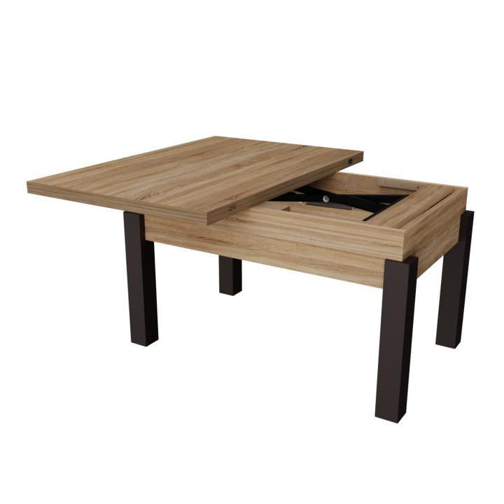 Стіл-трансформер журнальний Neman Баттерфлай дерево/ДСП Дуб сонома/Венге - фото 2 Стіл-трансформер журнальний Neman Баттерфлай дерево/ДСП Дуб сонома/Венге - фото 2