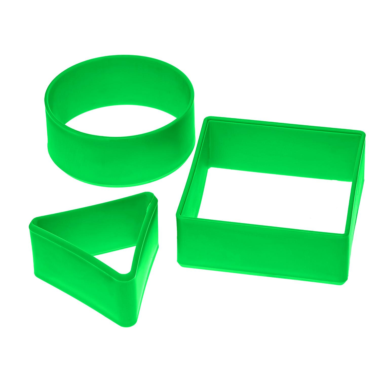Набор пластиковых форм 3 шт. Зеленый (1832854003)