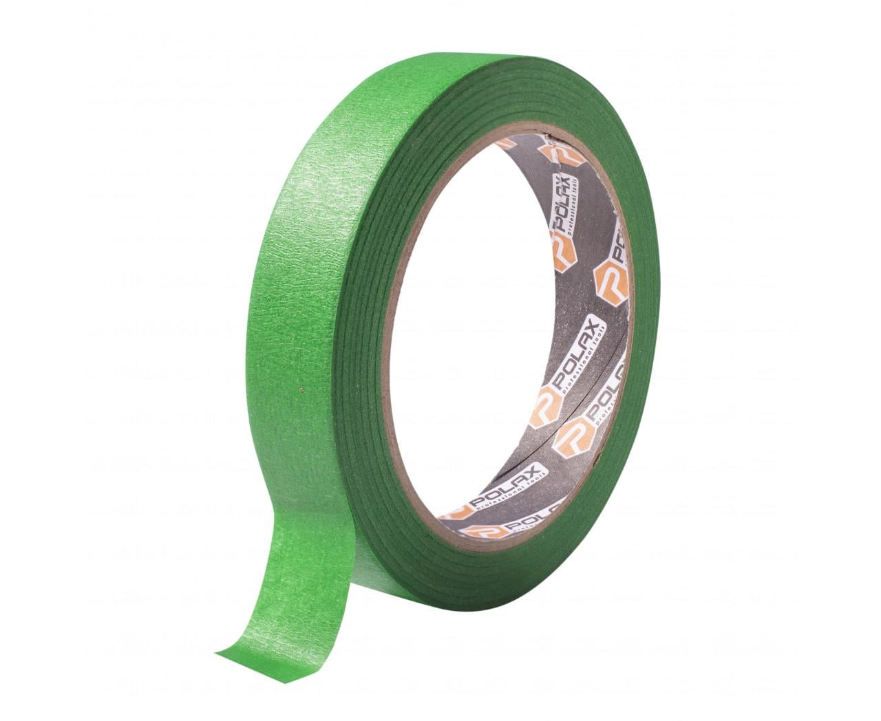 Малярна стрічка Polax для фактурних поверхонь 19 мм 40 м Green (101-153)