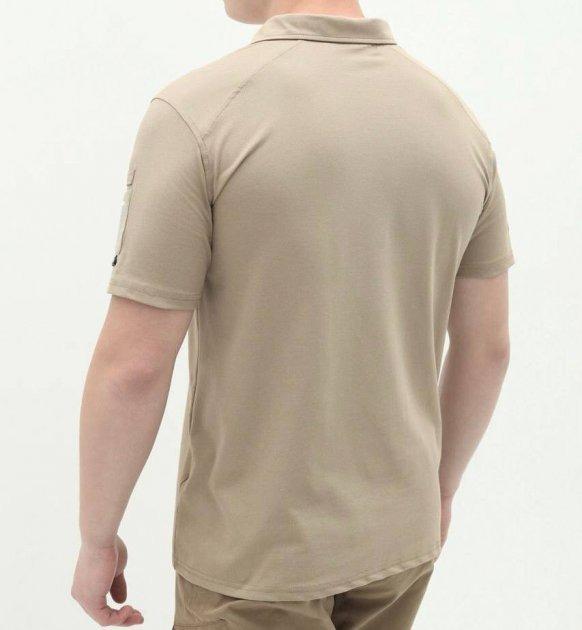 Футболка чоловіча прямого крою з коротким рукавом та коміром-поло 3XL Бежевий - фото 7 Футболка чоловіча прямого крою з коротким рукавом та коміром-поло 3XL Бежевий - фото 7