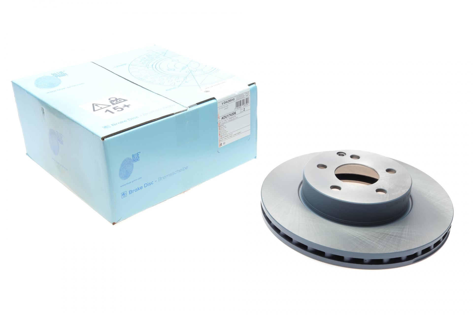 Тормозной диск передний BLUE PRINT для Mercedes E-class W211/W212/S211/S212 02-09 295x28 мм (ADU174306)