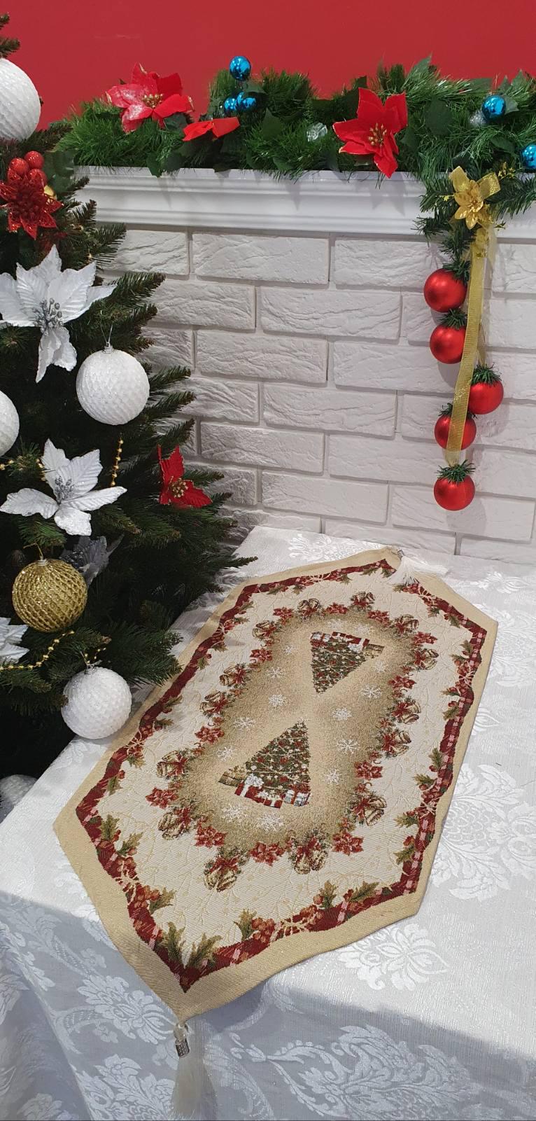 Скатерть дорожка Sagol Новогодняя 35х145 ST-135 (CN5197)