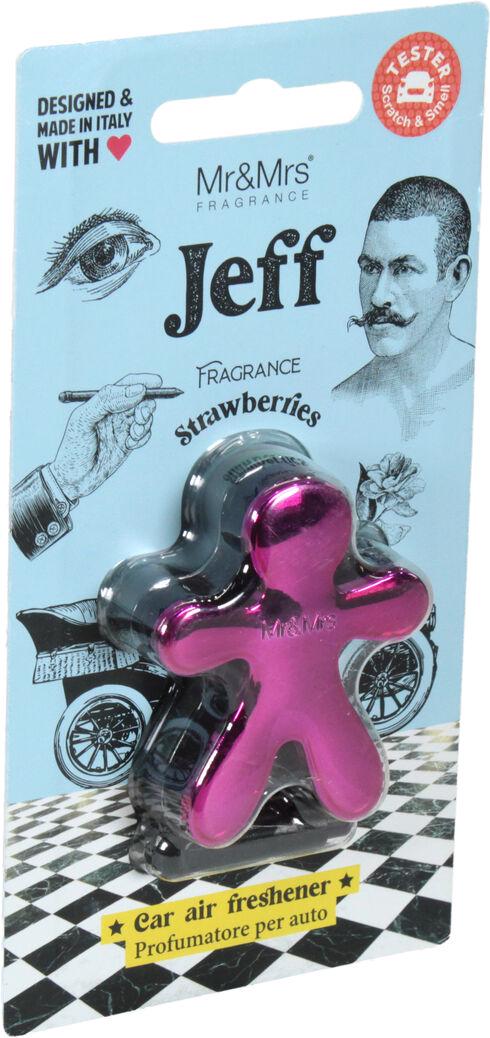 Ароматизатор Mr&Mrs JEFF Chrome Fuchsia Strawberries полимерный на дефлектор (0315099)