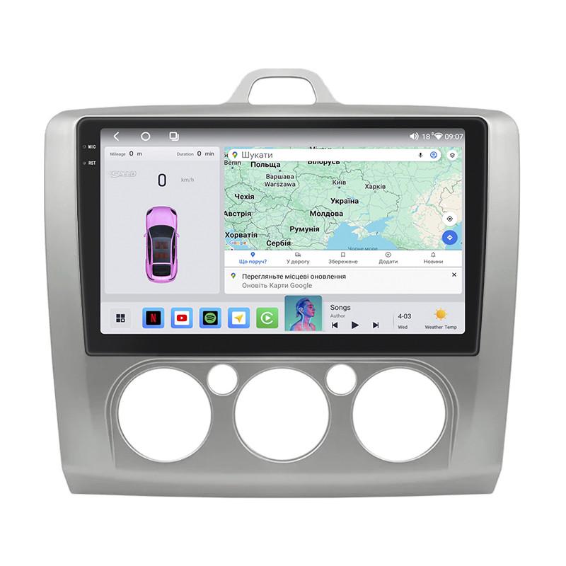 Автомагнитола штатная Lesko QLED CarPlay/4G/Wi-Fi/GPS/360° для Ford Focus II Рестайлинг 2007-2011 4/64Gb 9" (2315009154)