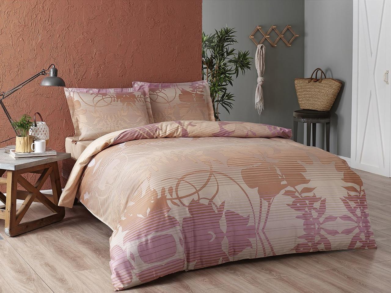 Постельное белье TАС Marian pembe v03 евро Розовый (svt-2000022229418)