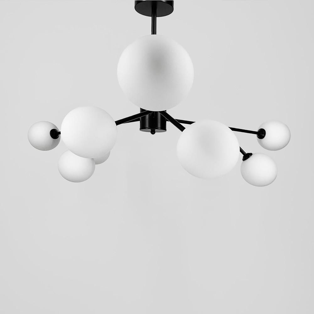 Люстра потолочная Grand Bunch на 9 плафонов Ø 110 см Черный (AOC 20/9 BK) - фото 4 Люстра потолочная Grand Bunch на 9 плафонов Ø 110 см Черный (AOC 20/9 BK) - фото 4