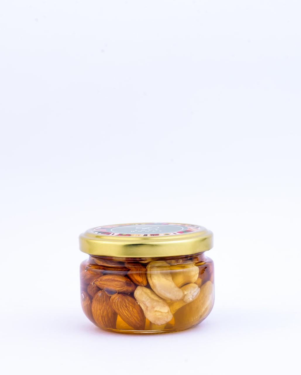 Горіхи LOVE HONEY Асорті фундук/кешʼю/мигдаль/волоський горіх та травневий мед без цукру 140 г