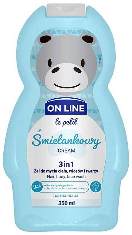 Шампунь-гель детский On Line Le petit Cream 350 мл 3в1 - фото 1 Шампунь-гель детский On Line Le petit Cream 350 мл 3в1 - фото 1