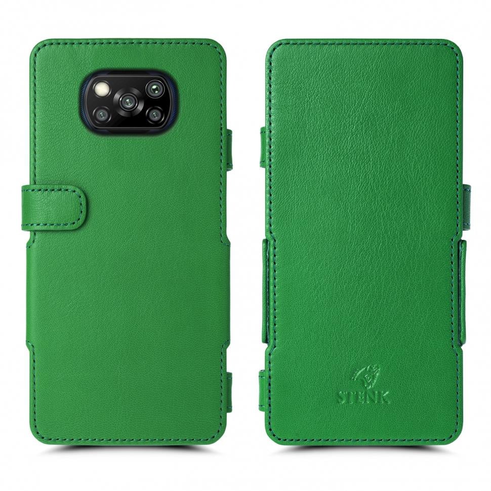 Чехол книжка Stenk Prime для Xiaomi Poco X3 Зеленый (68233)