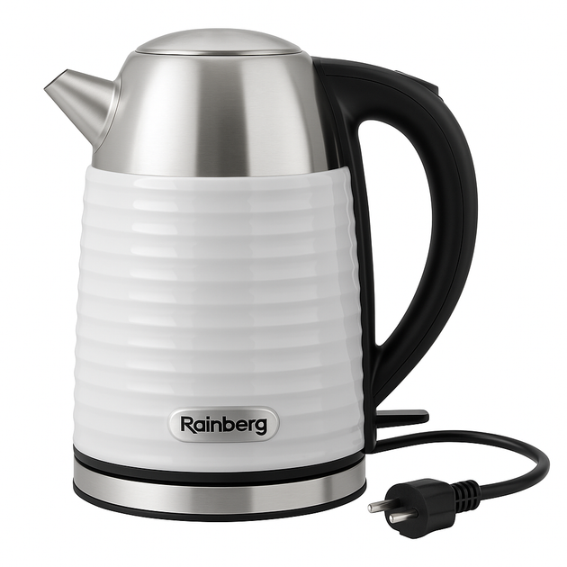Электрочайник Rainberg RB-2315 2 л 2200 Вт со скрытым нагревателем Белый (PH00510) Электрочайник Rainberg RB-2315 2 л 2200 Вт со скрытым нагревателем Белый (PH00510)