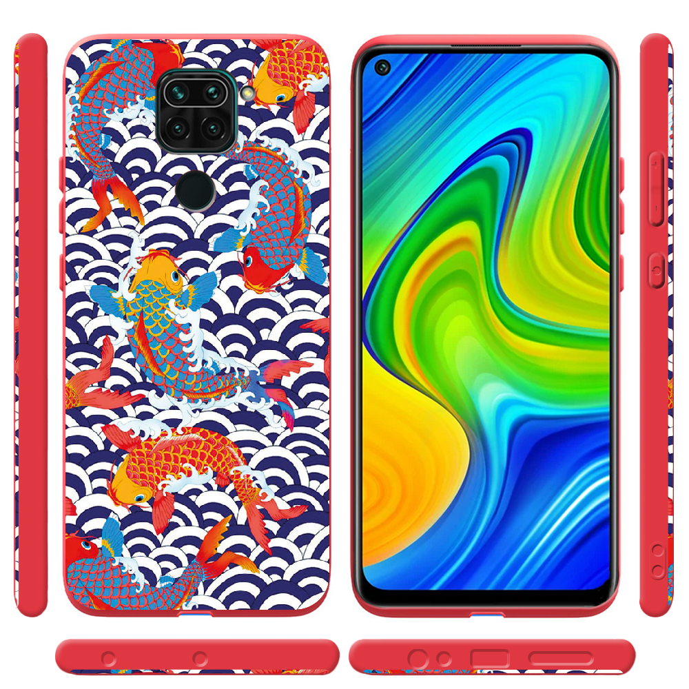 Чохол Boxface Xiaomi Redmi Note 9 Koi Fish Червоний силікон  (39801-up2477-41193) - фото 2