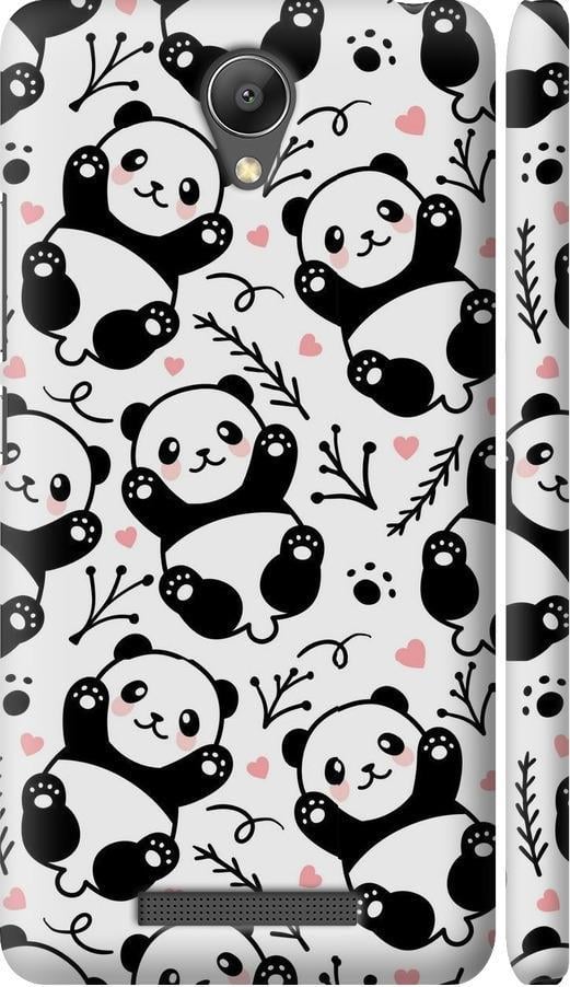 Чехол на Xiaomi Redmi Note 2 Панды (4318m-96-42517)