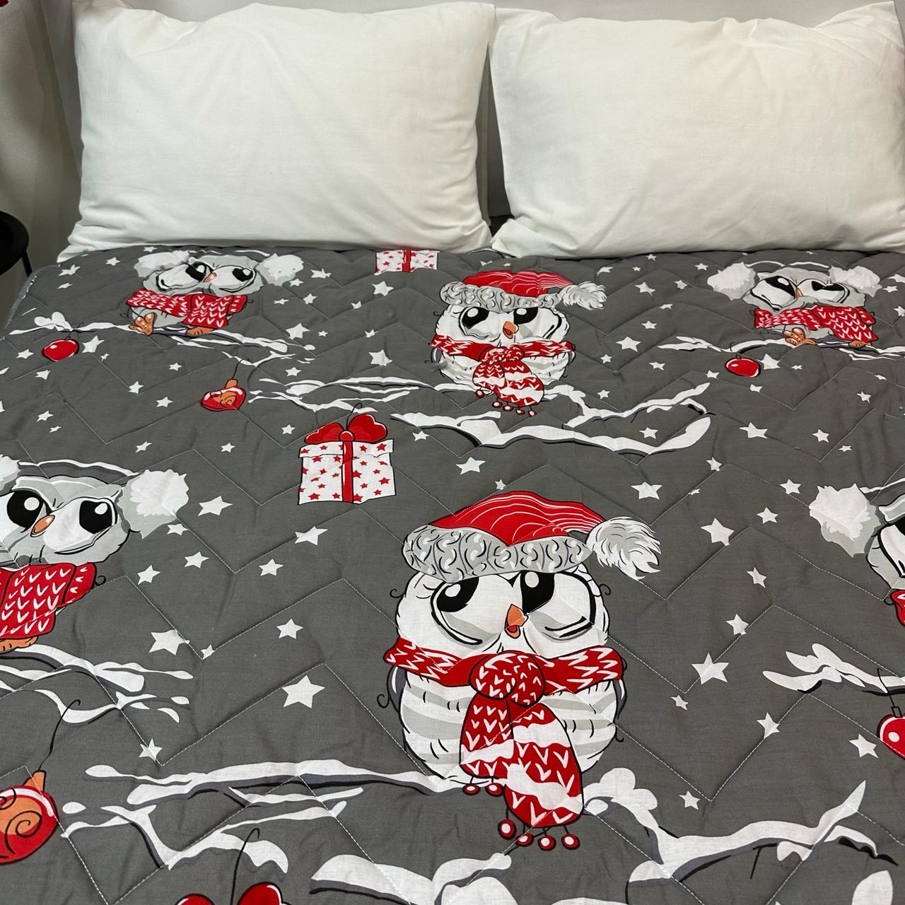 Покрывало-одеяло детское двустороннее Совы 150х210 см Серый (P-DL-5) - фото 7 Покрывало-одеяло детское двустороннее Совы 150х210 см Серый (P-DL-5) - фото 7