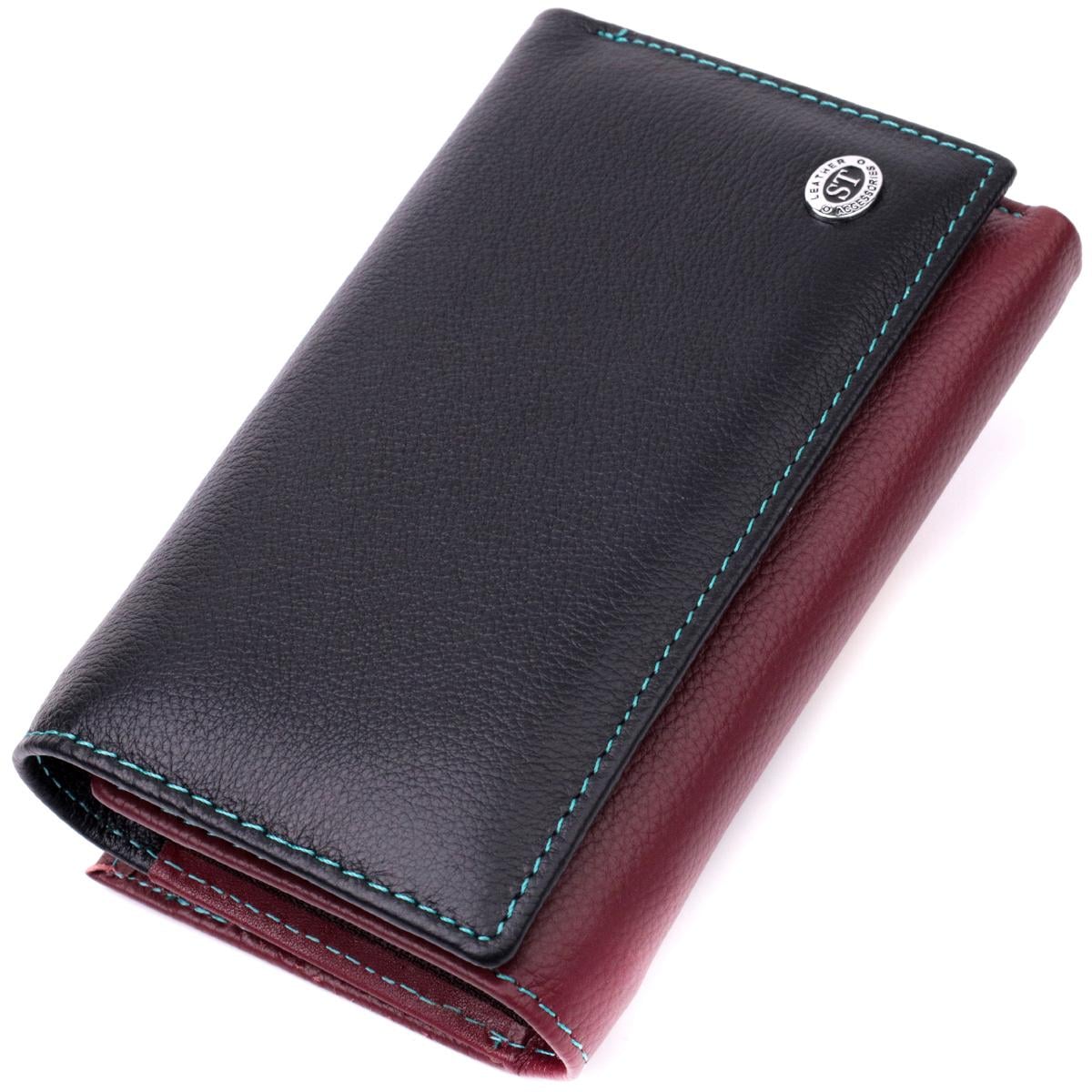Кошелек женский кожаный ST Leather 19444 Разноцветный