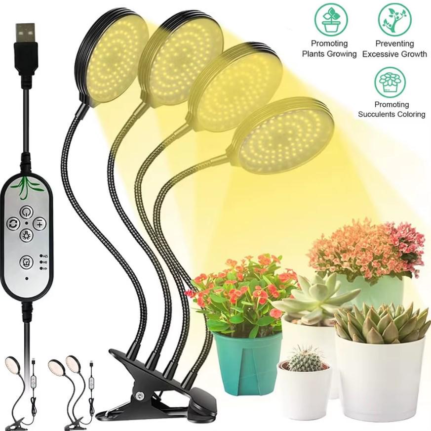 Фитолампа полного спектра с 4 LED-лампами для растений (2104618750) - фото 16