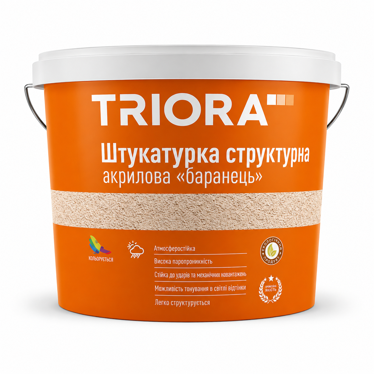 Штукатурка декоративная акриловая для фасадов и интерьеров Triora Баранец 20 кг (3150871442)