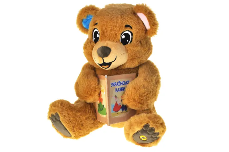 Інтерактивна іграшка Ведмедик-казкар PZ-10UA Тимко 10 казок українською мовою/коробка 30,5x17x31 см