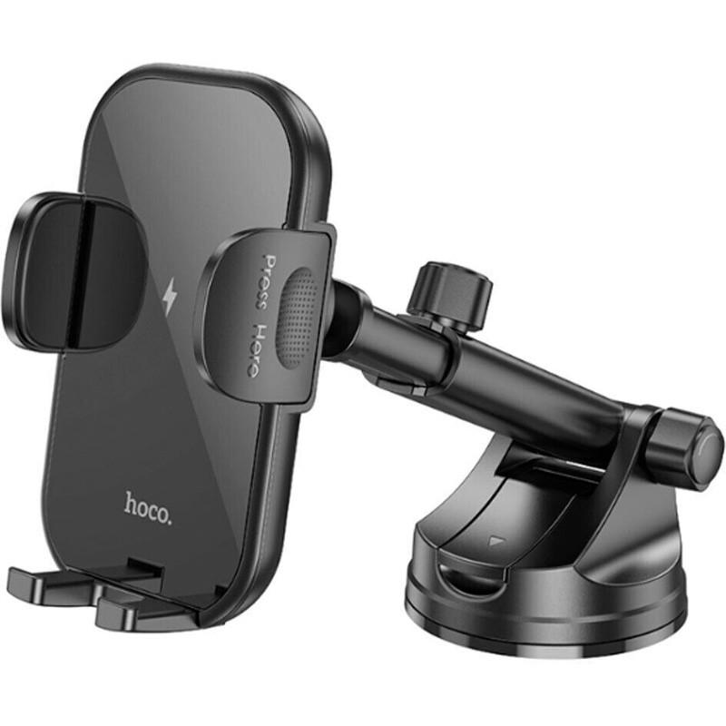 Автотримач із бездротовим зарядним пристроєм Hoco HW5 Чорний (00000068925_1) Автотримач із бездротовим зарядним пристроєм Hoco HW5 Чорний (00000068925_1)