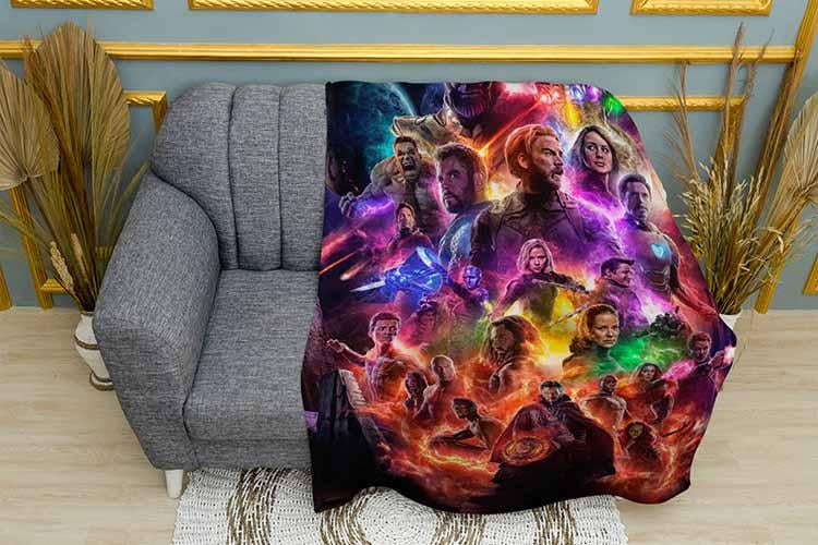 Плед Avengers Infinity War Marvel плюш двухслойный 150х210 см (111295-3)
