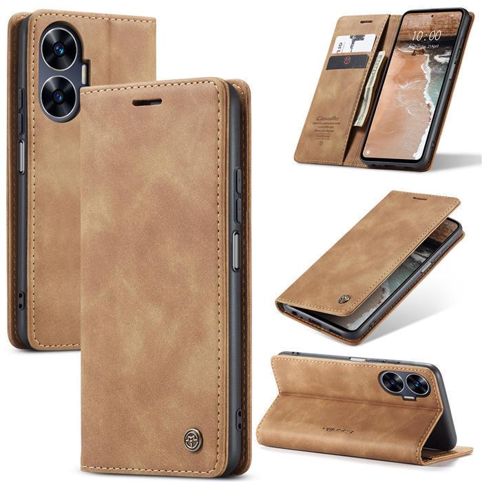 Чехол книжка с магнитом Realme C55 CaseMe Brown (32837-30) Чехол книжка с магнитом Realme C55 CaseMe Brown (32837-30)