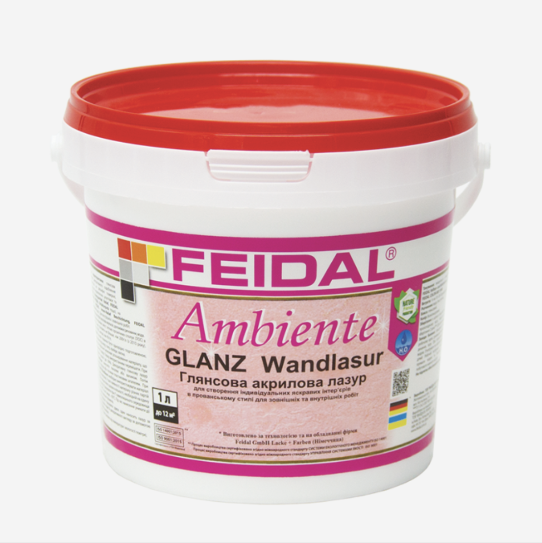 Лазурь акриловая GLANZ Wandlasur Feidal глянцевая 1 л (27582028)