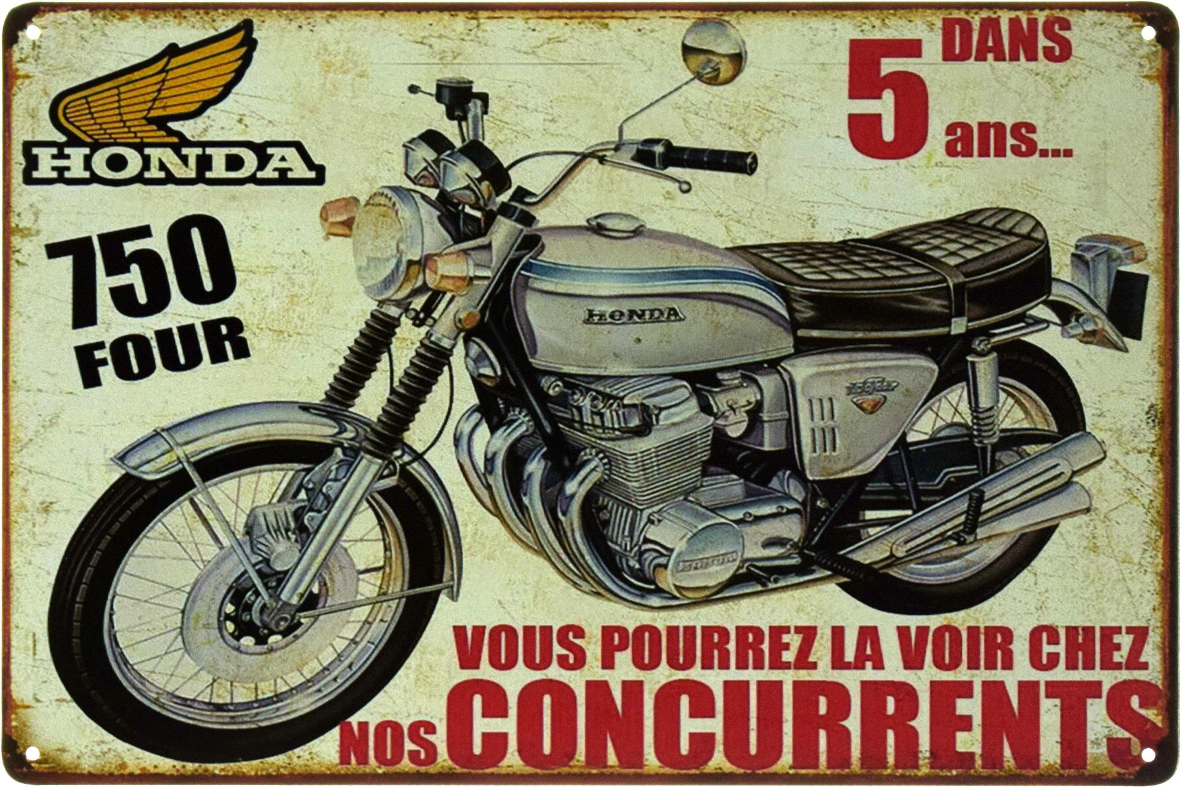Металева табличка Honda CB750 Four 20x30 см Металева табличка Honda CB750 Four 20x30 см