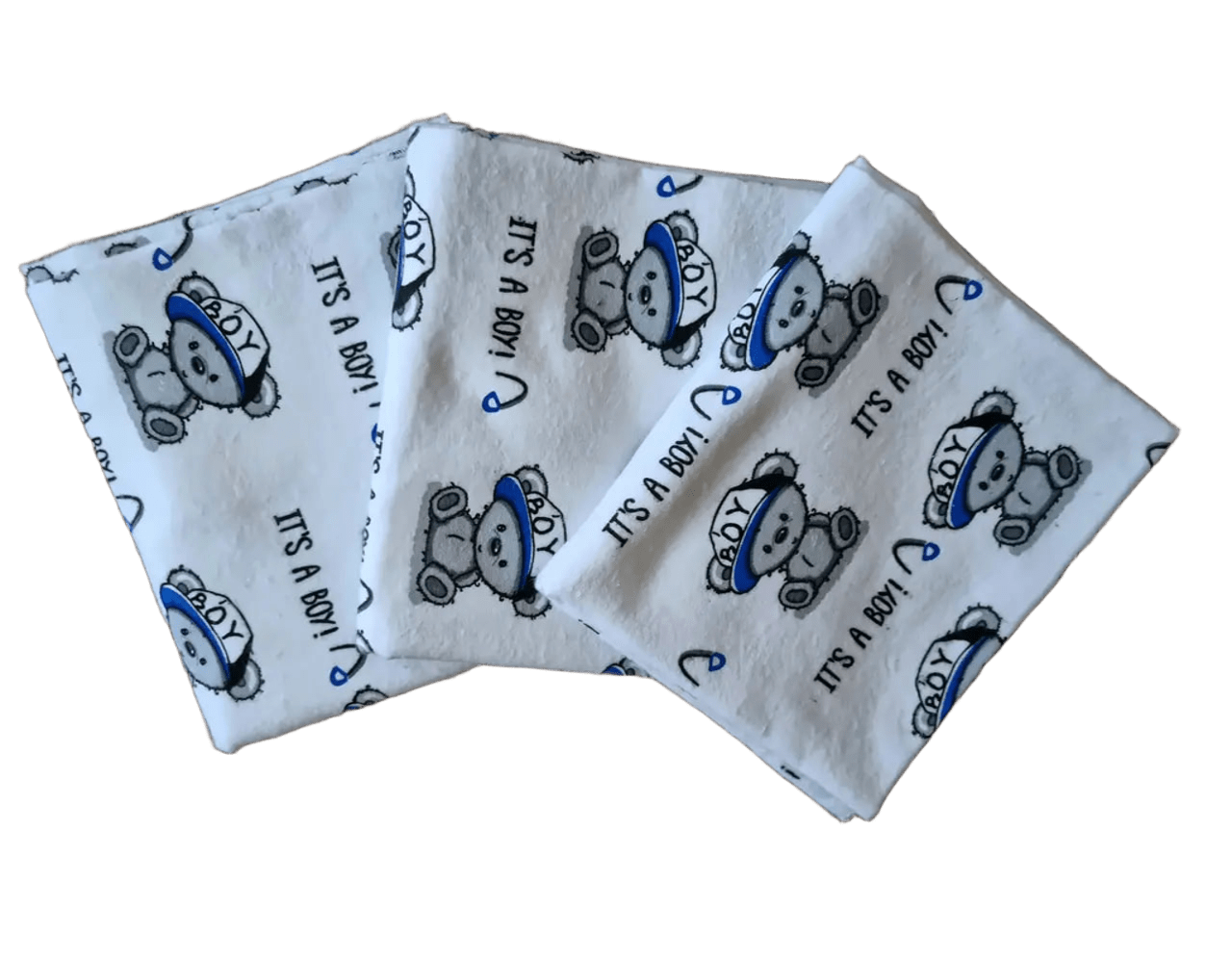 Пеленки детские BST 3 шт. 90х80 см Серый 1/Белый (2348241997)