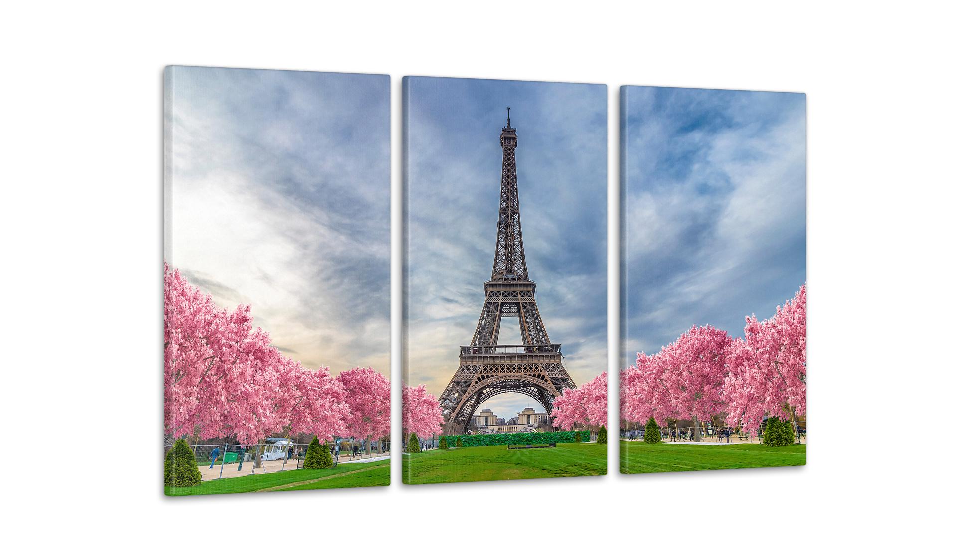 Модульная картина Париж 53x100 см (Art-188_3А)